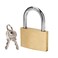 ABRA FOX Thin Solid Brass Keyed Padlock Keyed Different Locks40mm12pack