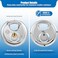 HOX Keyed Disc Padlock Stainless Steel KeyedAlike Padlocks 6Pack Heavy Duty Locks Waterproof Outdoors Lock with 38 Inch Shackle 234 Inch Wide Body for Hasp Latch Fences Storage Locker