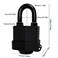 Bupto Heavy Duty WeatherResistant Padlock with Chain AntiTheft Advanced Hardened Security Chain Lock for Fences Backyard Gates Motorcycles Bicycles Outdoor Furniture LockChain