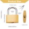 Kenning 16 Pcs Solid Keyed Alike Padlocks 098 Solid Brass Padlock with Key Weatherproof Luggage Locks Suitcase Lock Wide Body with Hardened Steel Shackle for Sheds Storage Unit Gym Fence