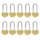 VeYocilk 10 PCS 35 50mm Engraved LoveYouForever Single Heart Shaped Lock Love Lock Without Key in Bulk Everlasting Love for Lovers WeddingValentinesAnniversaryTravelNO Key