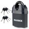 Maudex MDL60 High Security Padlock for Outdoor Use 10 Keys Anti Drill Anti Pick Cylinder Ideal Lock for Storage Unit Shed Gate Container with 067 Shackle Clearance