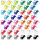 Photect Suitcase Locks with Keys Metal Padlocks Multicolor Small Luggage Keyed Padlock for School Gym Classroom Home Schoolbag Backpack Matching Game TraveBright Colors45 Pcs
