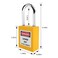 BULANGDI Lockout Tagout Lock Set10pcs Keyed Different Yellow 2 Keys OSHA Compliant Safety Padlocks for Electrical Lockout Tag Out Kit