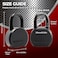 Maudex PML65 Professional Grade Padlock High Security with Boron Alloy Shackle AllWeather Protection 5 Brass Keys for Storage Units Gates Commercial Security