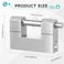 Blulu 4 Pack Heavy Duty Lock for Shipping Container with Stainless Steel Keys Stainless Steel DShaped Padlock for Garage Door Shed Storage Unit Locker and Warehouse 80mm