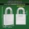 Britanium SFL60 Professional Grade Padlock Chrome Plated Steel with Boron Alloy Shackle 5 Tumbler Keys WeatherResistant Design for Storage Commercial Security