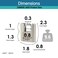 Zarker J45S keyed Alike Padlocks Heavy Duty Stainless Steel Shackle Lock 36 Keys Waterproof and Rustproof Storage Warehouses Garage Outdoors 12Pack