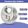 HOX Heavy Duty Padlock with Key 70mm Stainless Steel Commercial Discus Keyed Lock High Security 8 Pack