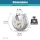 Zarker G70 Heavy Duty Stainless Steel Keyed Discus Padlock 70mm Stainless Steel Body and Shackle 5 Keys Garage Warehouses Outdoors 1Pack