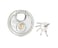 Zarker G70 Heavy Duty Stainless Steel Keyed Discus Padlock 70mm Stainless Steel Body and Shackle 5 Keys Garage Warehouses Outdoors 1Pack