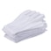 lasenersm 12Pcs6 Pairs 827 Inches White Cotton Gloves Work Gloves One Size