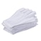 lasenersm 12Pcs6 Pairs 827 Inches White Cotton Gloves Work Gloves One Size