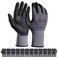 LOCCEF Safety Work Gloves MicroFoam Nitrile Coated12 PairsSeamless Knit Nylon GlovesHome ImprovementMicroFoam Gloves 12 Pairs6XS