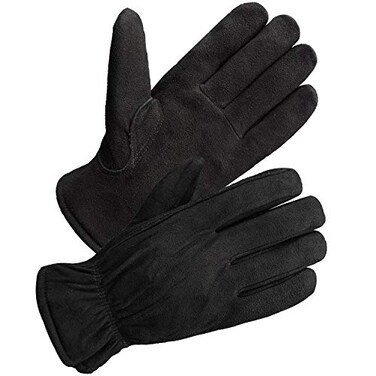SKYDEER Winter Work Gloves with Windproof WearResistant Thick Full Deerskin Leather Suede and 3M Thinsulate Insulation SD8671T2XL