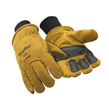 RefrigiWear Warm Double Insulated Cowhide Leather Work Gloves Gold XLarge