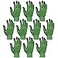 3M Super Grip 200 All Day Comfort Nitrile Foam Coated Work Gloves 10 Pairs Medium Green