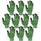 3M Super Grip 200 All Day Comfort Nitrile Foam Coated Work Gloves 10 Pairs Medium Green
