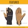 Carhartt Mens High Dexterity Open Cuff Glove Black Barley XLarge