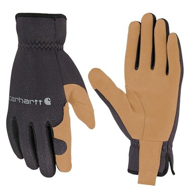 Carhartt Mens High Dexterity Open Cuff Glove Black Barley XLarge