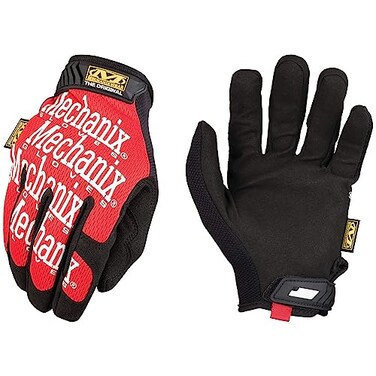 Mechanix Wear Original Work Gloves MultiPurpose Outdoor Work Gloves Secure Fit Durable Machine Washable Breathable Comfortable Large Red
