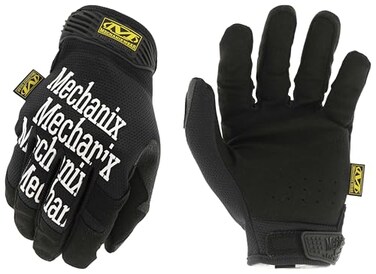 Mechanix Wear Original Work Gloves MultiPurpose Outdoor Work Gloves Secure Fit Durable Machine Washable Breathable Comfortable XSmall Black