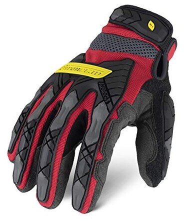 Ironclad Command Impact 360 Cut A5 Work Gloves Touch Screen Gloves Conductive Palm Fingers Impact Protection Machine Washable Sized S M L XL XXL 1 Pair Red IEXMIGR503M