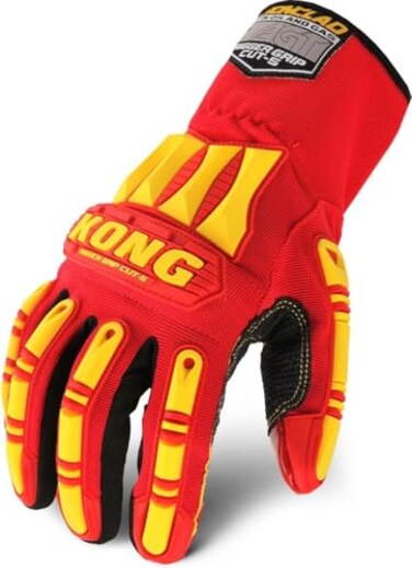 Ironclad mens Work Glove KONG RIGGER GRIP A5 RedYellow Large US