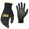 Gorilla Grip Work Gloves Never Slip Maximum Grip AllPurpose Gloves for Men Superior in Wet Dry Oily Conditions Polymer Palm Medium Size 5 Pairs BlackBlue 2504125