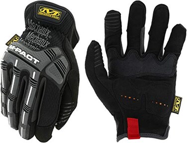 Mechanix Wear MPact Open Cuff Work Gloves Large Black