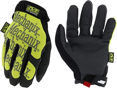 Mechanix Wear The Original HiViz Gloves HighVisibility Work Gloves For Gardening Breathable For Warehouse Work Touchscreen Compatible Durable Fluorescent Yellow Medium