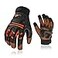 Vgo... Vgo 1Pair High Dexterity Water Repellent Goat Leather Heavy Duty Mechanic GloveRigger GloveAntiVibrationAntiAbrasionTouchscreen Size LOrangeGA8954