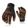 Vgo... Vgo 1Pair High Dexterity Water Repellent Goat Leather Heavy Duty Mechanic GloveRigger GloveAntiVibrationAntiAbrasionTouchscreen Size LOrangeGA8954