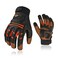 Vgo... Vgo 1Pair High Dexterity Water Repellent Goat Leather Heavy Duty Mechanic GloveRigger GloveAntiVibrationAntiAbrasionTouchscreen Size LOrangeGA8954