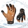 Vgo... Vgo 1Pair 4 or above 3M Thinsulate C100 Winter Warm Waterproof Light Duty Mechanic Glove High Dexterity Antiabrasion Rigger Glove Size L Brown GA9603FW