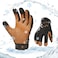 Vgo... Vgo 1Pair 4 or above 3M Thinsulate C100 Winter Warm Waterproof Light Duty Mechanic Glove High Dexterity Antiabrasion Rigger Glove Size L Brown GA9603FW