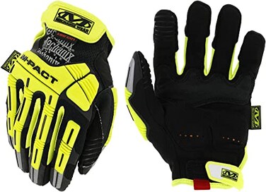 Mechanix Wear HiViz MPact D5 Gloves HighVisibility Impact Gloves For Construction Touchscreen Compatible Breathable Impact Protection Fluorescent Yellow XXLarge