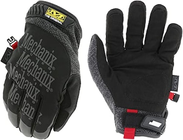 Mechanix Wear ColdWork Original Winter Work Gloves with Secure Fit Equipped with 40g 3M Thinsulate Wind Water Resistant Touch Capable Winter Gloves For Mild Cold Weather BlackGray Small