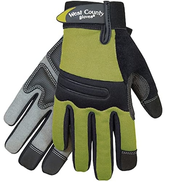 West County Gardener Chester Protective Gear 044SS Womens Landscape Gloves Small Stem Work Gloves wNeoprene Knuckle AntiSlip Palms Reinforced Thumb Fingertips