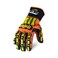 Ironclad mens Cut Resistant Work Gloves Orange Yellow Tpr Large Pack of 1 US