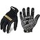 Ironclad Box Handler Work Gloves BHG Extreme Grip Performance Fit Durable Machine Washable 1 Pair Small BHG02S Black