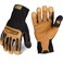 Ironclad Ranchworx Work Gloves RWG2 Premier Leather Work Glove Performance Fit Durable Machine Washable 1 Pair RWG203MBrownBlack
