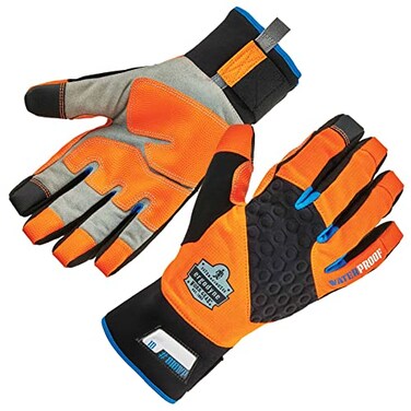 Ergodyne Waterproof Work Gloves High Visibility Thermal Insulated Touchscreen Enhanced Grip ProFlex 818WP Orange
