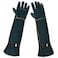 ENPOINT Animal Handling Gloves 236 inch Bite Proof Gloves Anti Scratch Cowhide Leather for Cat Grooming Snake Animal Handling