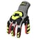 Ironclad KONG KKCA503M Knit Cut A5 Oil and Gas Safety Impact Gloves Medium BlackYellowRed