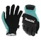 Makita Unisex T 04167 Open Cuff Flexible Protection Utility Work Gloves Large TealBlack Large US