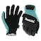 Makita Unisex T 04167 Open Cuff Flexible Protection Utility Work Gloves Large TealBlack Large US