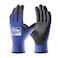 COOLJOB 1260 Pairs Safety Work Gloves Pack Bulk with Grip PU Coating 13 Gauge Seamless Knit Gloves with Polyurethane Dipped for Warehouse Working Breathable Lightweight for Men Women Blue Large
