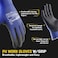 COOLJOB 1260 Pairs Safety Work Gloves Pack Bulk with Grip PU Coating 13 Gauge Seamless Knit Gloves with Polyurethane Dipped for Warehouse Working Breathable Lightweight for Men Women Blue Large