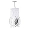 Valterra 4 PVC Gate Valve sliphub fittings with stainless steel paddle for KoiSlurry Ponds Aquaculture Sewer lines more White 6401